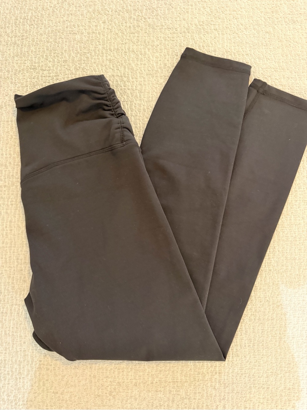 Adidas Black High Rise Ruched Waist Yoga Leggings Size Small S